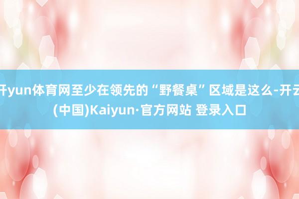 开yun体育网至少在领先的“野餐桌”区域是这么-开云(中国)Kaiyun·官方网站 登录入口