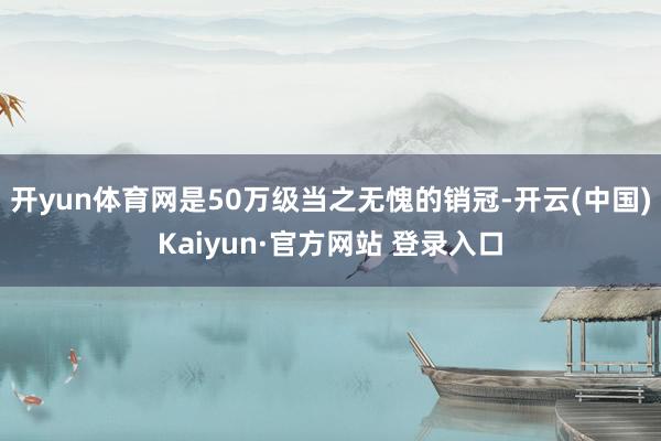 开yun体育网是50万级当之无愧的销冠-开云(中国)Kaiyun·官方网站 登录入口